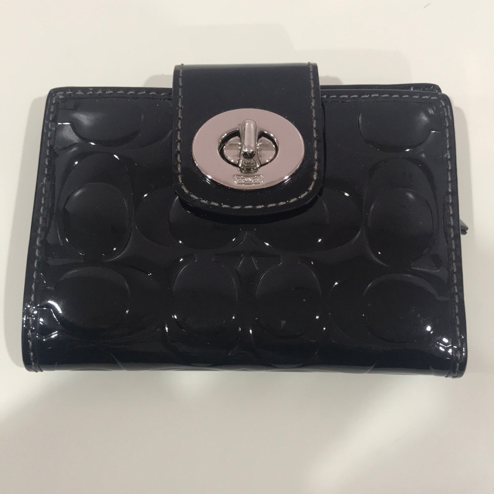 Black Leather Coach Wallet